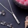 Silver Plated Personalized 3D Bar Pendant Product Image