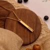 Gold Plated Personalized 3D Bar Pendant Product Image