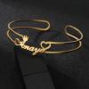 Crown & Heart Single Name Kada Product Image