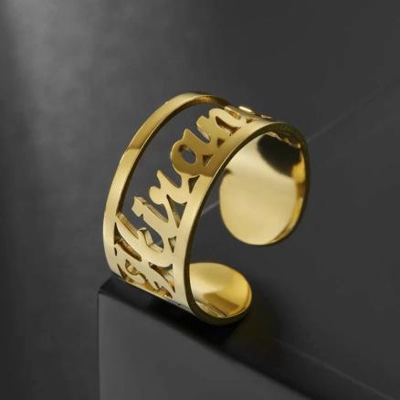 Box Style Name Ring Product Image