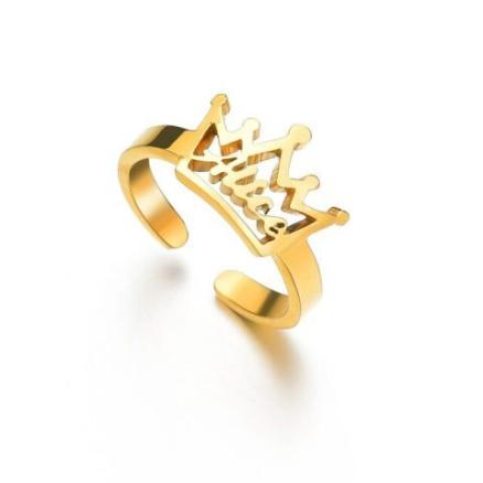 Crown Name Ring Product Image