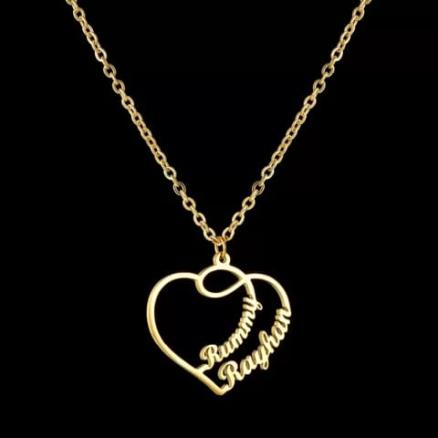 STYLISH HEART WITH DOUBLE NAME Product Image