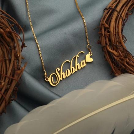 Candlescript Heart style Name Necklace Product Image