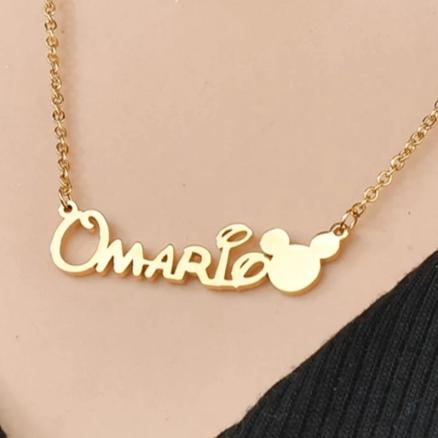 Mickey Name Necklace Product Image