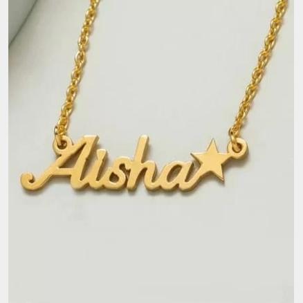 Twinkle Star Name Necklace Product Image