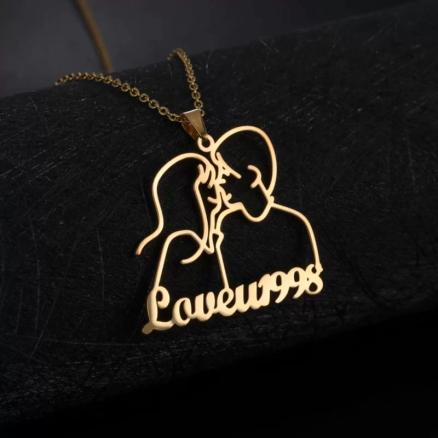 Custom Name Love Necklace Product Image